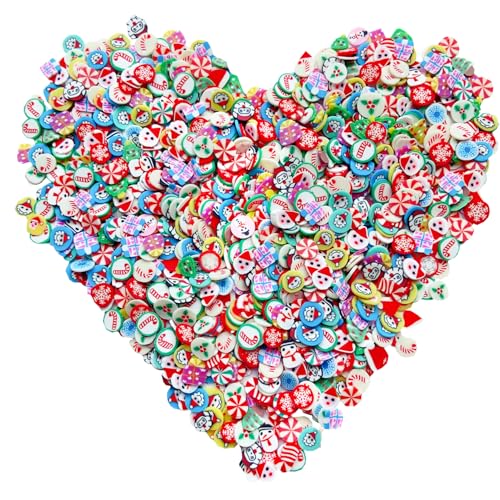 Polyme Slices 3000PCS Nail Art Slices Fruits Slice for Nail Art and Cellphone Decorations (Christmas Slices - color: Christmas