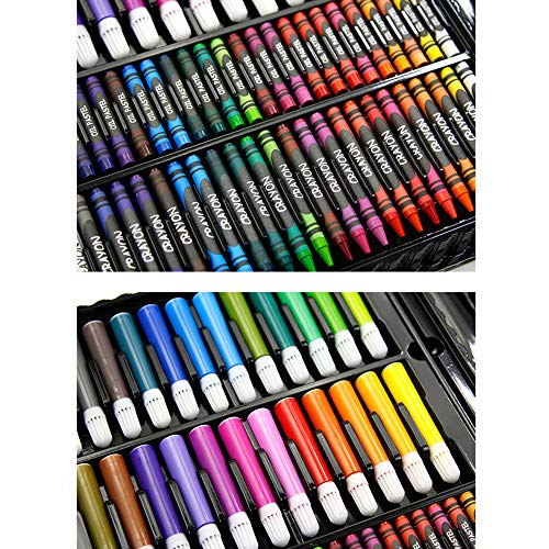 168-Piece Deluxe Art Set – Art Supplies for Drawing, Painting and More in a Plastic Case - Makes a Great Gift for Children and Adults