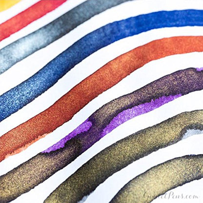 Diamine Shimmering Seas - 50ml Bottled Ink - color: Navy Blue