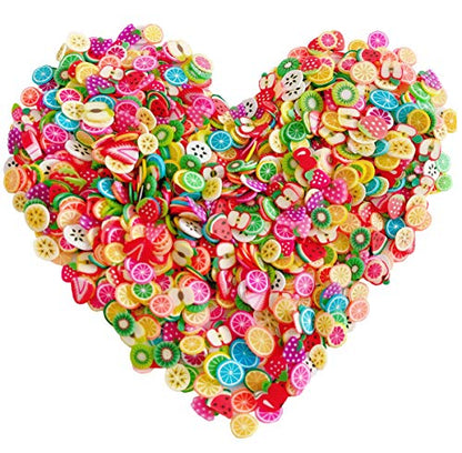 EHOPE Fruit Slices Polymer Clay Slice Fruit Nail Art Slices for Nail Art and Cellphone Decorations （5000 PCS）