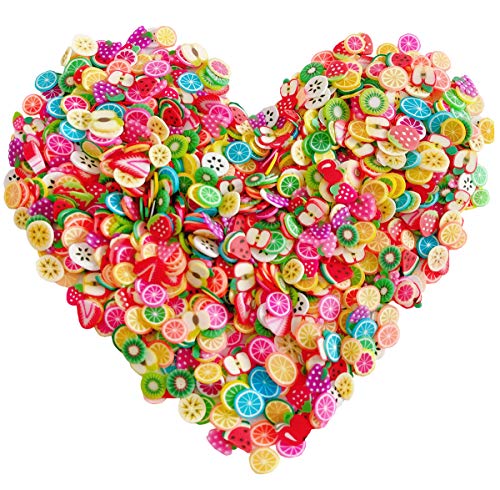 3000 PCS Polymer Fruit Slices Nail Art Slice for DIY 3D Polymer Slices Making for Nail Art（Fruit Slices） - color: Fruit