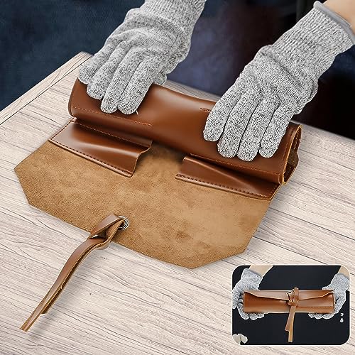 Wood Carving Tools Whittling Kit- Woodworking Large Whittling Kit, Deluxe Spoon Carving Knife Kits for Beginners, 13 Knives Set with Leather Case - color: Dark Brown