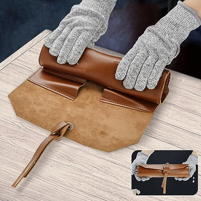 Wood Carving Tools Whittling Kit- Woodworking Large Whittling Kit, Deluxe Spoon Carving Knife Kits for Beginners, 13 Knives Set with Leather Case - color: Dark Brown