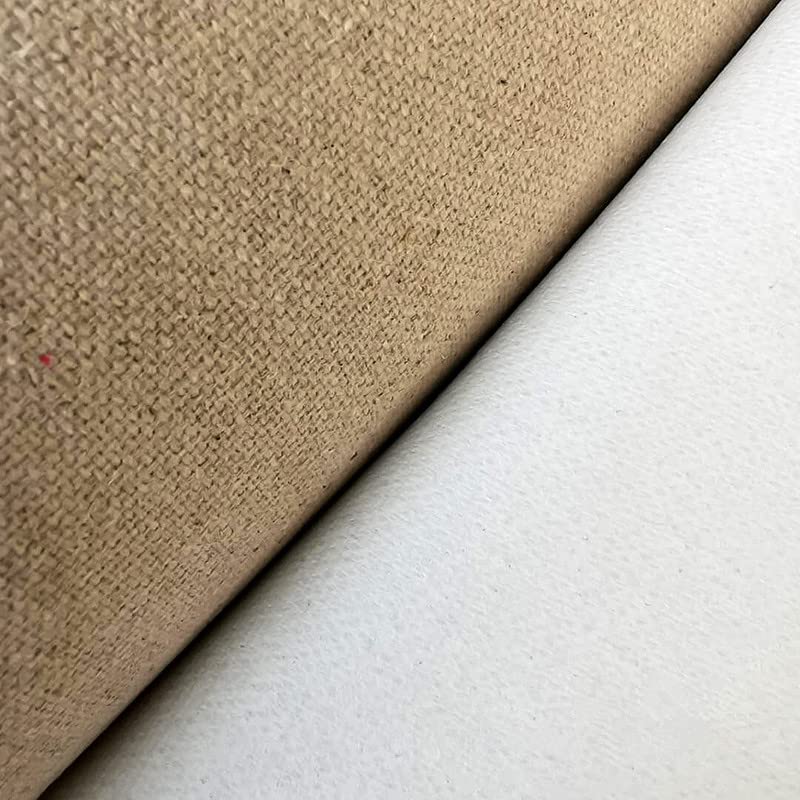 Cotton Canvas Roll, Canvas Roll for Painting Cotton Linen Blend Primed Acid-Free 48cm x 5m 330-550gsm(450gsm Medium) - color: 450gsm Medium