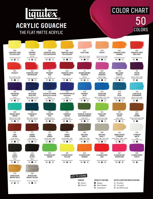 Liquitex Professional Acrylic Gouache, 2-oz (59ml) Bottle, Fluorescent Violet - color: Fluorescent Violet