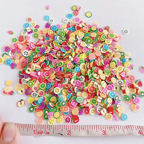 3000 PCS Polymer Fruit Slices Nail Art Slice for DIY 3D Polymer Slices Making for Nail Art（Fruit Slices） - color: Fruit