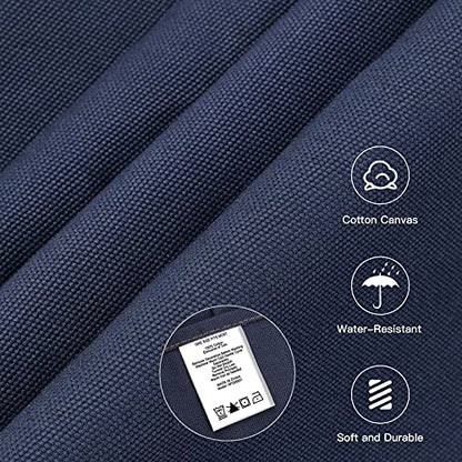 Chef Apron with Cross Back Straps for Men Women, Cotton Canvas Apron for Artists Painting, Kitchen Cooking - color: Navy, 6pack