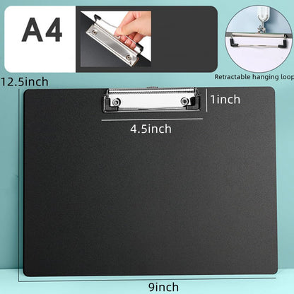 A4 Clipboard Black,Clip Boards Set of 8,Clip Board&Low Profile Clip,Letter Size Drawing Board Sketching Tool,12.5 x 9 Hanging File Folders Plastic Folder for Nurses,Students,Office (Horizontal) - style: Horizontal