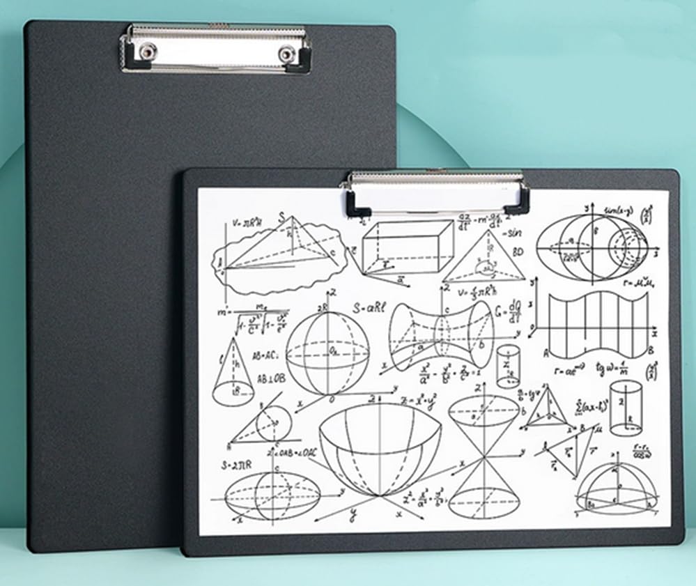 A4 Clipboard Black,Clip Boards Set of 8,Clip Board&Low Profile Clip,Letter Size Drawing Board Sketching Tool,12.5 x 9 Hanging File Folders Plastic Folder for Nurses,Students,Office (Horizontal) - style: Horizontal