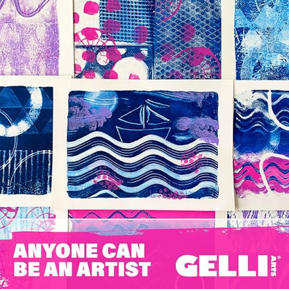 Gelli Arts Gel Printing Plate - 8" X 10" Gel Plate, Reusable Gel Printing Plate, Printmaking Gelli Plate for Art, Clear Gel Monoprinting Plate, Gel Plate Printing for Arts and Crafts - size: 8" x 10"