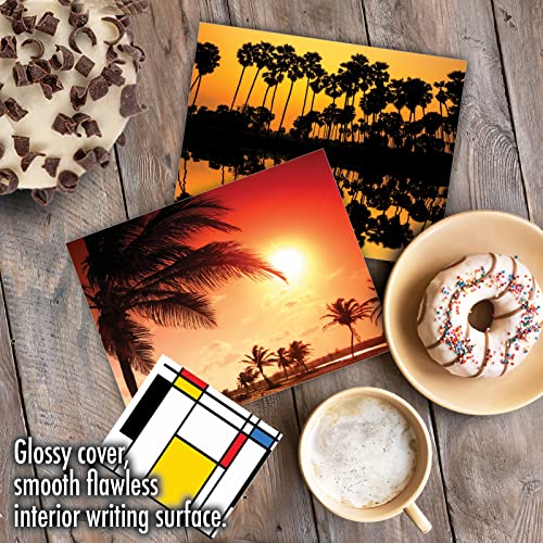 The Best Card Company - Box of 10 All Occasion Cards Blank (4 x 5.12 Inch) - Scenic Landscape Cards Assorted - Palm Beaches M6457OCB-NB - style: Palm Beaches