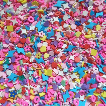 40g Mini Mix Fimo Polymer Slices Lips Stars Adults Nails Slices Art Design Supplies DIY Craft (Mix) - color: Mix