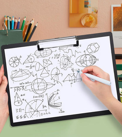 A4 Clipboard Black,Clip Boards Set of 8,Clip Board&Low Profile Clip,Letter Size Drawing Board Sketching Tool,12.5 x 9 Hanging File Folders Plastic Folder for Nurses,Students,Office (Horizontal) - style: Horizontal