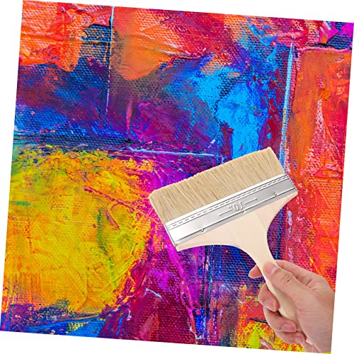 Gadpiparty 5pcs Bristle Oil Brush Set Paint Brush for Oil Painting Thickened Bristle Art Supplies Paint for Walls Stencil