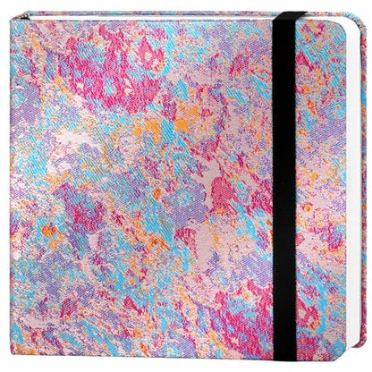 Funto Watercolor Journal, 6.3x6.3, 24 Sheets, 100% Cotton Cold Press, 300gsm/140lb, Inner Paper Pocket, Art Supplies for Mixed Media - color: Gilded Lilac