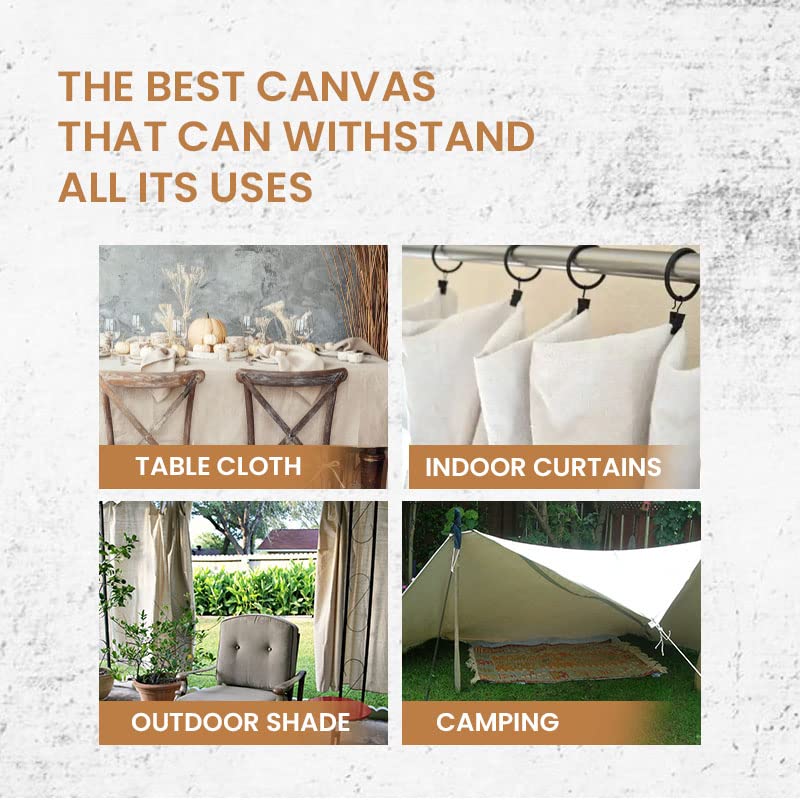 Canvas Drop Cloth for Painting (Size 12 x 15 Feet, Pack of 1) - Pure Cotton Painters Drop Cloth for Painting, Furniture & Floor Protection - All Purpose Thick Canvas tarp with Double Stitched Edges - size: 12' x 15' - Pack of 1