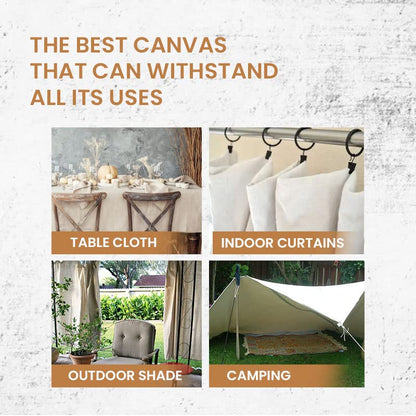 Canvas Painters Drop Cloth (Size 4 x 5 Feet - Pack of 1) - Pure Cotton Paint Drop Cloth for Painting, Curtains, Furniture & Floor Protection - All Purpose Thick Canvas tarp with Double Stitched Edges - size: 4' x 5' Pack of 1
