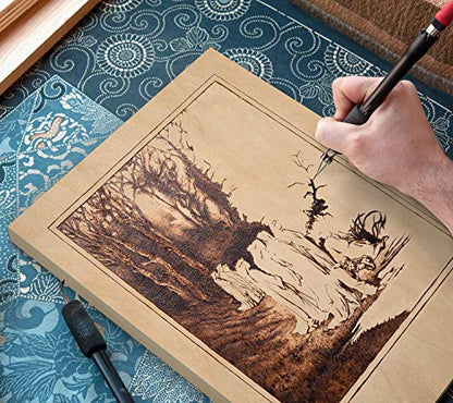 ARTEZA Wooden Canvas Board, 9x12 Inch, Pack of 5 | Unfinished Cradled Birch Wood Panels for Painting, Acrylic Pouring, Encaustic Art & Wood Burning - size: 9x12 Inch
