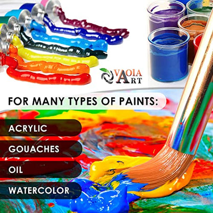 Paint Brush Set for Acrylic Painting Artist Paint Watercolor Brush Professional Oil Painting Brushes Small Craft Paint Brushes Face Paint Brushes Black Handle - color: Black Handle