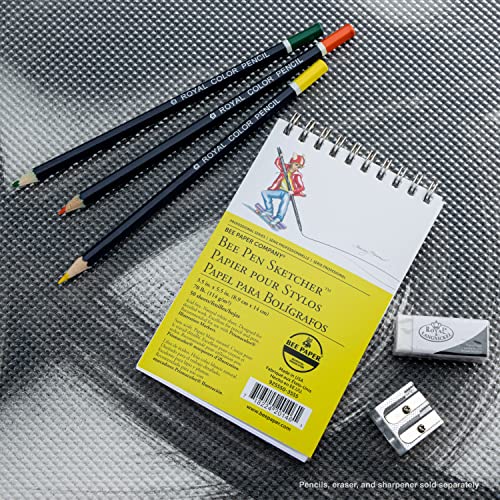 Bee Paper Company Pen Sketchers Pad, 3.5 by 5.5-Inch - size: 3-1/2-inch x 5-1/2-inch, 50 Sheet Wire Bound Pad