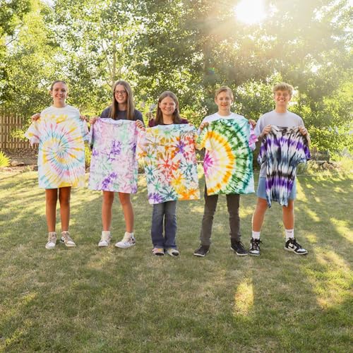 SEI 8 Pack Natural Fade Tie Dye Spray Kit, Tye Dye Kits for Large Groups, Pre-Mixed Water Based Fabric Dye, Spray Bottle Included, Spray Paint for Clothes - color: Natural Fade 8 Pack