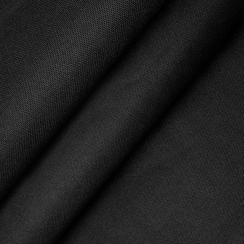 Foreate Waterproof Canvas Fabric by The Yard 600D Fade & UV Resistant Indoor Outdoor Oxford Fabric 58” W Upholstery Polyester Material for Patio Chairs Tent Camping DIY, 1 Yard Black - color: Black, size: Pre-cut 1 Yard 58"x 36"