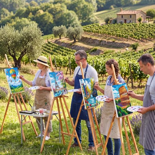 Sherr 12 Pcs Pre Drawn Canvas Pre Printed Canvas for Adults Sip and Paint Party Canvases Painting Kit for Summer Easter Mother's Day Party Favor(Natural Scenery,8 x 10 Inch) - size: 8 x 10 Inch, style: Natural Scenery,