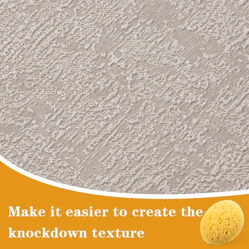 Mabor 2Pcs Texture Sponges, Sponge for Patch/Repair Ceiling Drywall Wall | Round Clay Sponges for Pottery, DIY Painting Ceiling Wall Texture