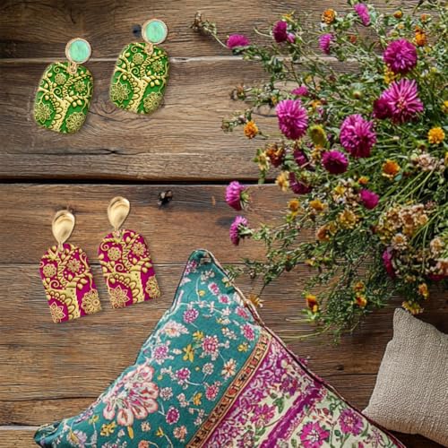 CHGCRAFT Flowers Tree Mandala Clay Texture Mat Polymer Clay Molds DIY Clay Texture Tools for Clay Pottery Earring Jewelry Making Stamp Engraving Machines, Tree, 3.9x2.6x0.1inch - style: Tree