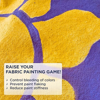 BLUEBIRD Fabric Medium - Textile Medium for Fabric Painting, Prevents Flaking, Ideal for Clothes, Accessories, and More (33.8 Fl Oz / 1 Liter) - size: 33.8 Fl Oz (Pack of 1)