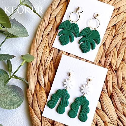 Keoker Polymer Clay Texture Sheets, Clay Texture Mat for Making Earrings Jewerly, Polymer Clay Earrings Tools (All-3 pcs) - color: All-3 pcs