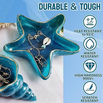JDiction Epoxy Resin High Gloss 34OZ - 3X Yellowing Resistant Upgrade Formula, Self Leveling Resin and Hardener, Crystal Clear & Bubble Free Coating and Casting Resin for Jewelry, Art, Wood 1:1 Ratio - size: 34 fl oz