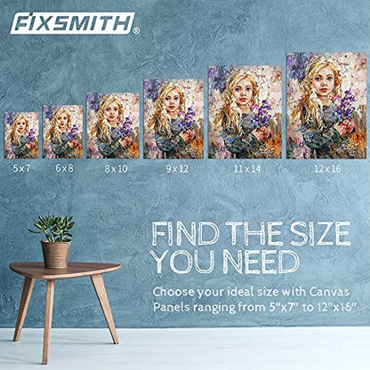 FIXSMITH Canvas Boards for Painting 11x14 Inch, Super Value 12 Pack White Blank Canvas Panels, 100% Cotton Primed, Painting Art Supplies for Professionals, Hobby Painters, Students & Kids - size: 11"×14"