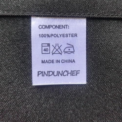 PINDUNCHEF Unisex Two Pocket Bbq Bistro Waiter CookingApron Waterproof Stain Resistant Waist apron - color: Black