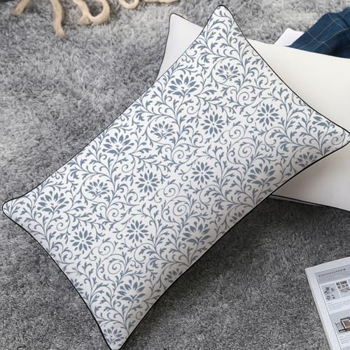2 Sheets Flower Background Silk Screen Stencil, European Floral Painting Stencils Templates Reusable Self-Adhesive Silk Screen Printing for Wall Border Wood Fabric Home Craft Decor - style: European Floral