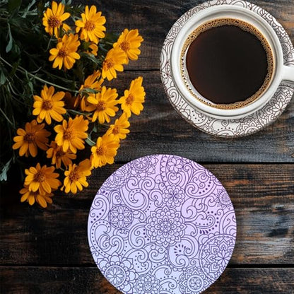 CHGCRAFT Polymer Clay Texture Sheets Mandala Scroll Pattern 5.5x5.5In | Silicone Texture Stamp Clay Mat for Jewelry and Earrings Making Tools - style: Scroll