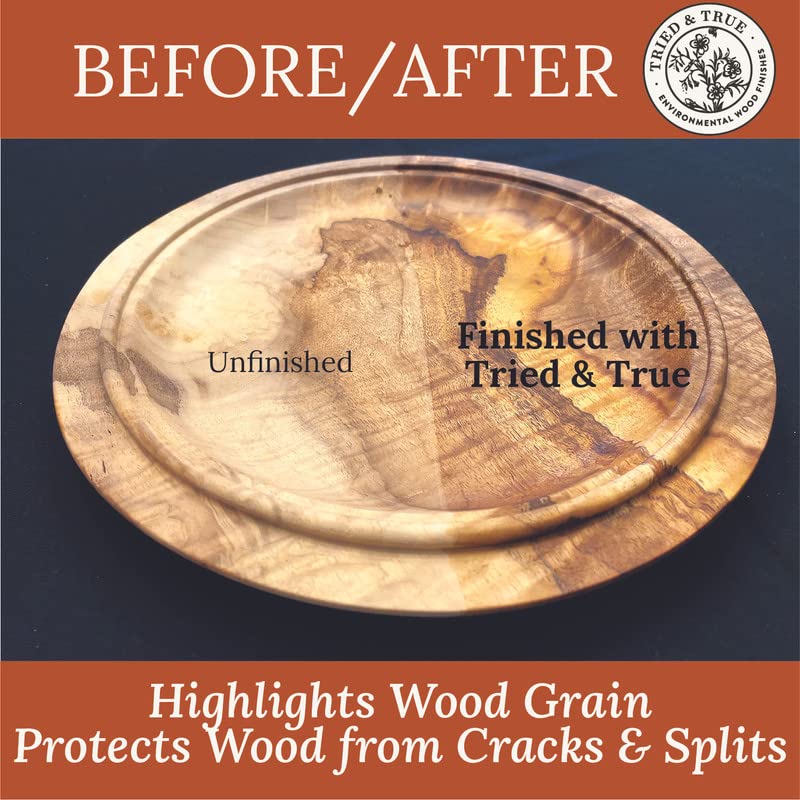 Tried & True Superior Varnish Oil Wood Finish, Quart - Natural Pine Resin & Linseed Oil, Ideal for Interior Furniture, Tables, Countertops - Non-Toxic, Scratch Resistant & Durable - size: Quart
