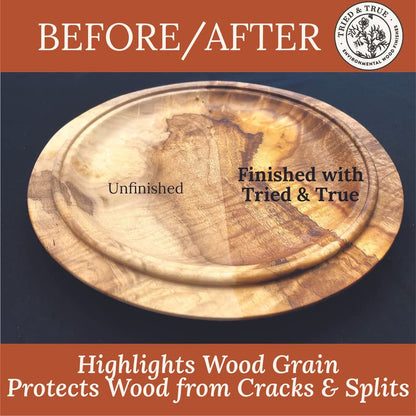 Tried & True Superior Varnish Oil Wood Finish, Quart - Natural Pine Resin & Linseed Oil, Ideal for Interior Furniture, Tables, Countertops - Non-Toxic, Scratch Resistant & Durable - size: Quart