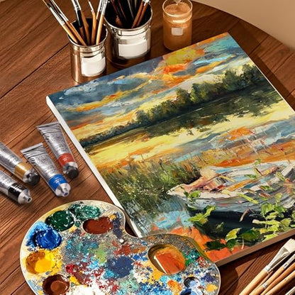 Paul Rubens Oil Paint, 24 Colors*20ml/0.67 oz Tubes, Professional Bright Oil Colors with High Saturation, Creamy Texture, and Consistency, Art Supplies for Artists, Students, Beginners