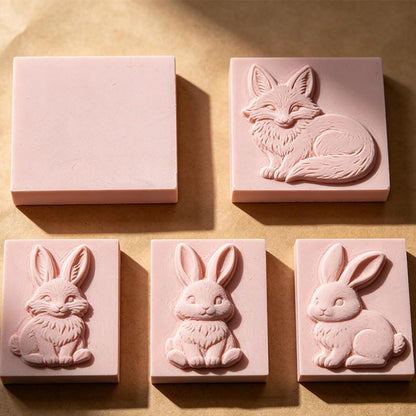 Premium Quality Carving Rubber Stamp Blocks, 5 PCS Pink Eraser Brick Set for Stamping, Flower Pressing Arts and Crafts, Easy to Cut Design Tools for Beginners and Artists