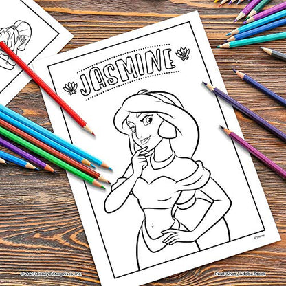 Disney Princess Official Activity Book with Mini Pencils 45648 Bendon - style: Disney Princess Coloring with Colored Pencils