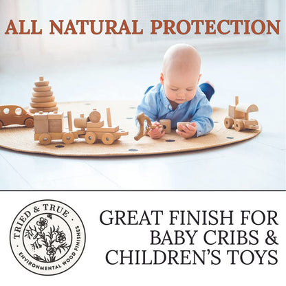 Tried & True Superior Varnish Oil Wood Finish, Quart - Natural Pine Resin & Linseed Oil, Ideal for Interior Furniture, Tables, Countertops - Non-Toxic, Scratch Resistant & Durable - size: Quart