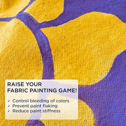 BLUEBIRD Fabric Medium - Textile Medium for Fabric Painting, Prevents Flaking, Ideal for Clothes, Accessories, and More (67.6 Fl Oz) - size: 67.6 Fl Oz (Pack of 1)