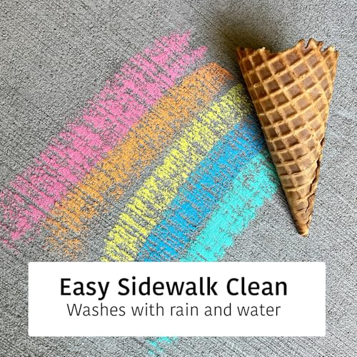 Urban Infant Non-Toxic Sidewalk Chalk for Toddlers 1-3 and Kids - Washable Outdoor Jumbo Chalk - Sherbet - color: Sherbet