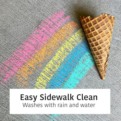 Urban Infant Non-Toxic Sidewalk Chalk for Toddlers 1-3 and Kids - Washable Outdoor Jumbo Chalk - Sherbet - color: Sherbet