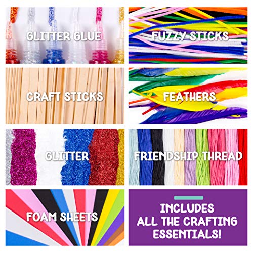 Made By Me Ultimate Craft Box, Art & Craft Activities 1000 Piece Set, Storage Case, Great for Preschool Arts & Crafts, Adult & Group Projects, Craft Box for Kids Girls & Boys - style: 1000 Piece Set