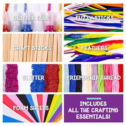 Made By Me Ultimate Craft Box, Art & Craft Activities 1000 Piece Set, Storage Case, Great for Preschool Arts & Crafts, Adult & Group Projects, Craft Box for Kids Girls & Boys - style: 1000 Piece Set
