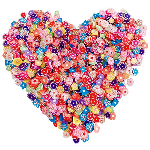 Polyme Slices Nail Art Slices Fruits Slice for Nail Art and Cellphone Decorations（Plum Blossom Slices） - color: Plum Blossom
