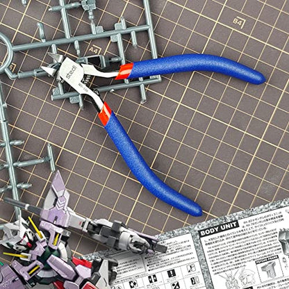 stedi Model Nippers,Model Tools for Advancers,Ultra-thin Single Blade,Sprue Cutter for Plastic Model Building,Hyper Precision Nippers,5-inch Non-slip Grip,Gundam Nippers - style: Ultimate Single-edged（High-end professional)