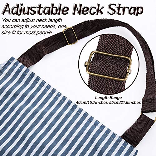 SATINIOR 3 Pieces Waterproof Bib Apron with 2 Pockets Adjustable Cooking Kitchen Apron for Women Men Chef BBQ Baking Cleaning - color: Black and Grey